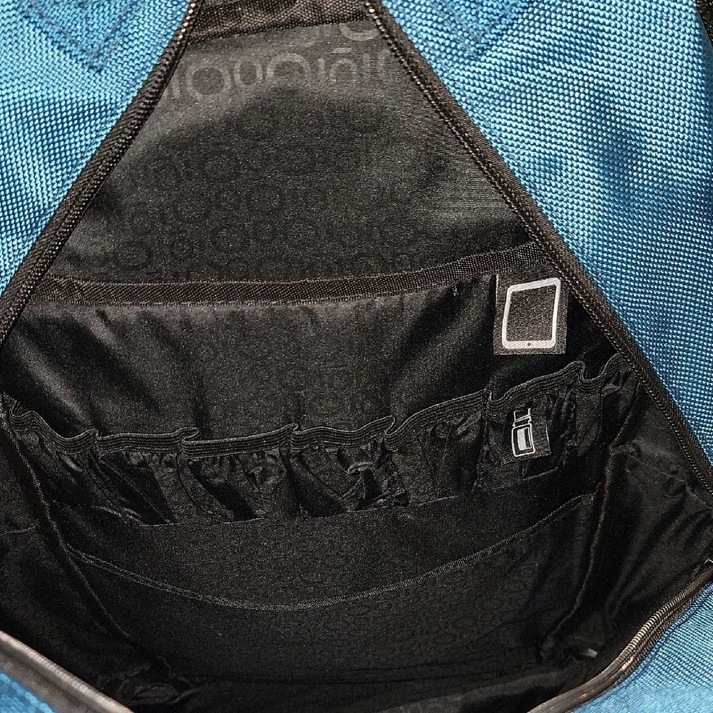 Doterra Teal Backpack with Black Accents